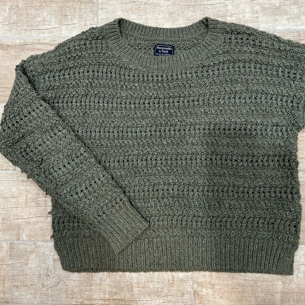 A&F Green Sweater
